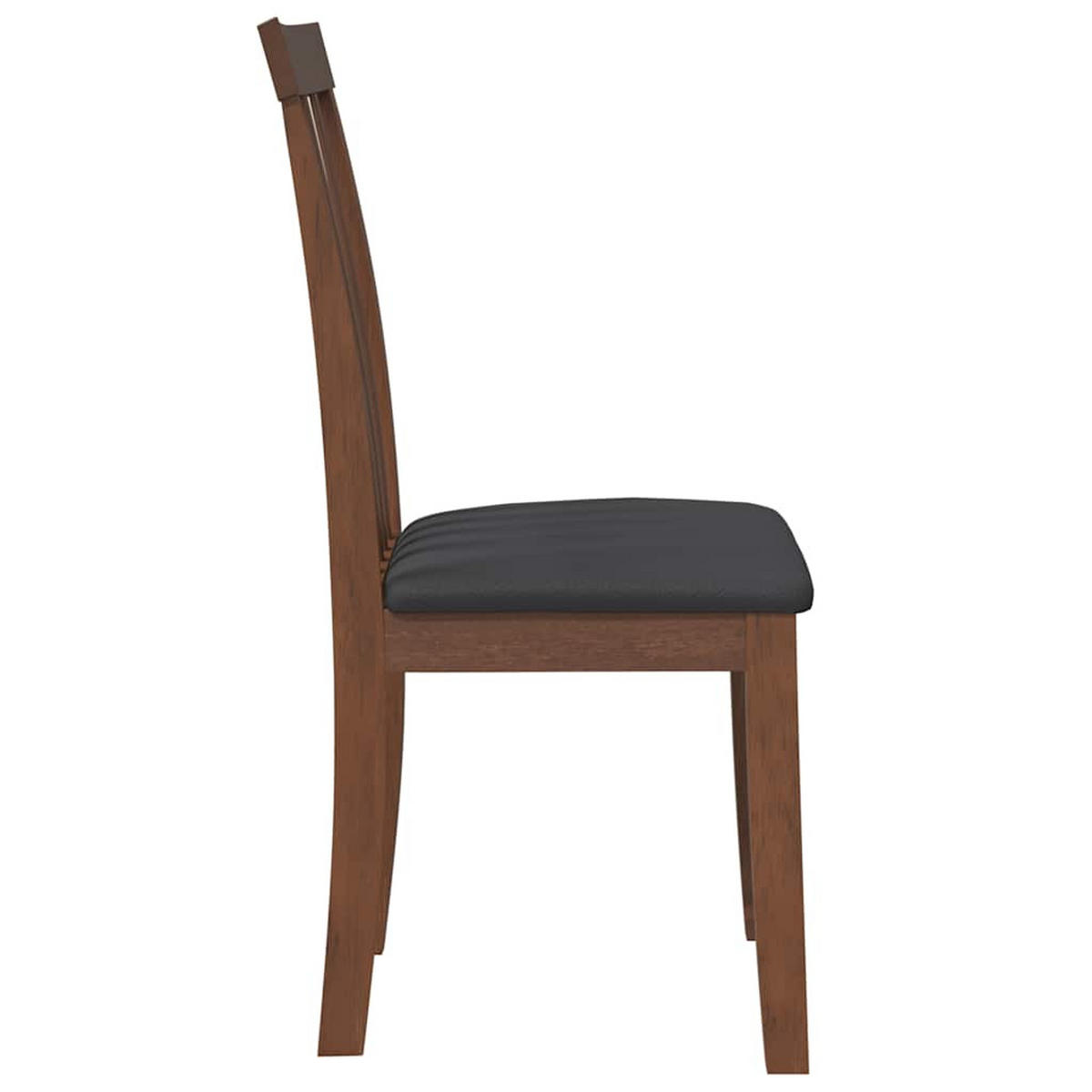 ESSZIMMERSTÜHLE Mit Kissen 2Er Set Braun Massivholz Gummibaum - Braun, Holz (50/94/43cm) - vidaXL