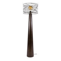STEHLEUCHTE Curl Braun 40/40/145 cm - Braun, Metall (40/40/145cm) - Hoyz Collection