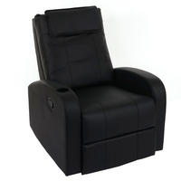 RELAXSESSEL Schwarz - Schwarz, Textil (76/99/96cm) - MCW