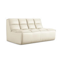 2-SITZER-SOFA Kunstleder Beige - Beige/Creme, Leder/Kunststoff (160/75/93cm) - Makamii
