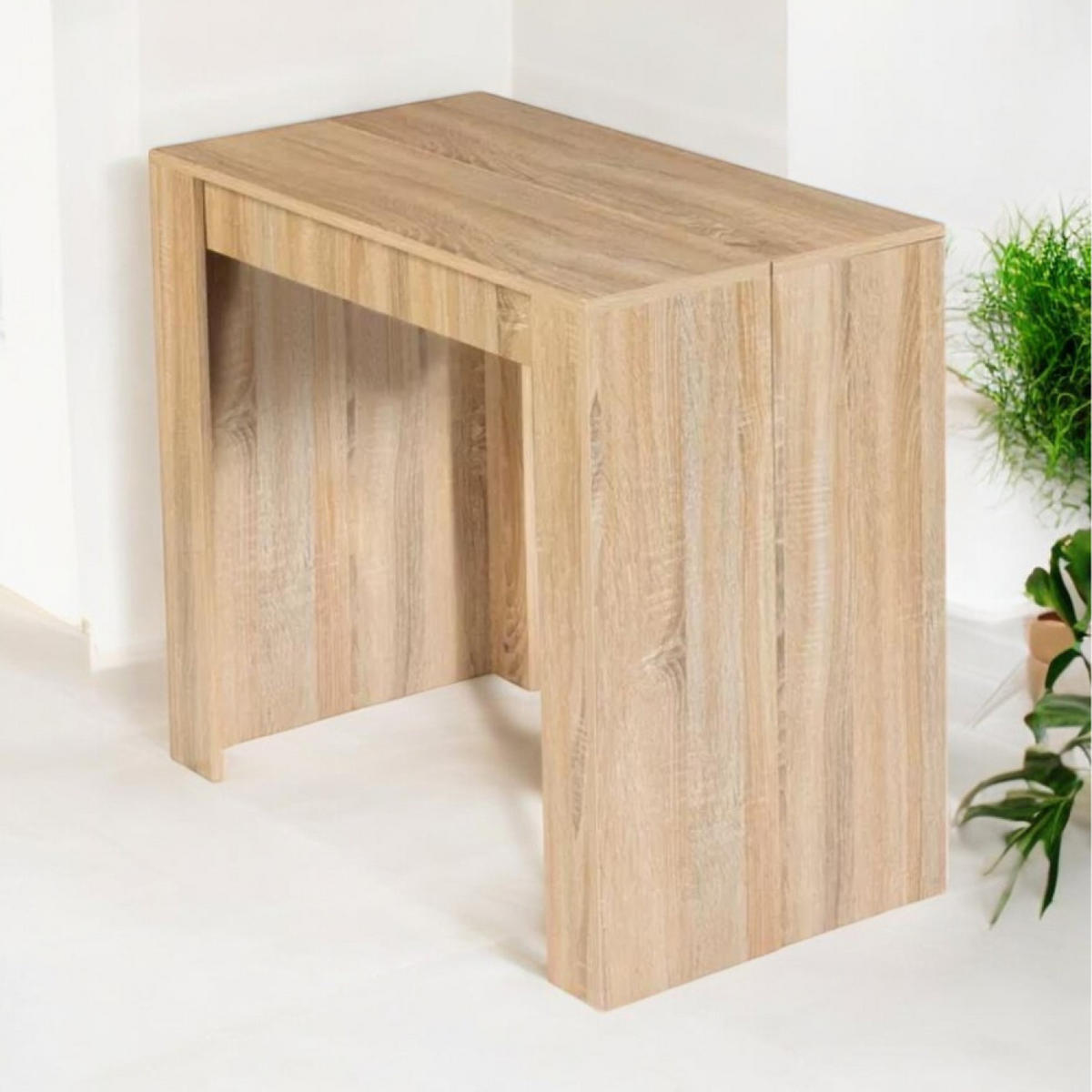 KONSOLE Belli Braun Ausziehbar Aus Holz Länge 1 40 m - Braun, Holz (90/47/75cm) - Concept Usine