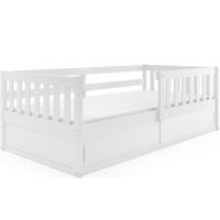 KINDERBETT Smart, 80x160, mit Stauraum, weiß - Weiß, Holz (80/160cm) - Interbeds