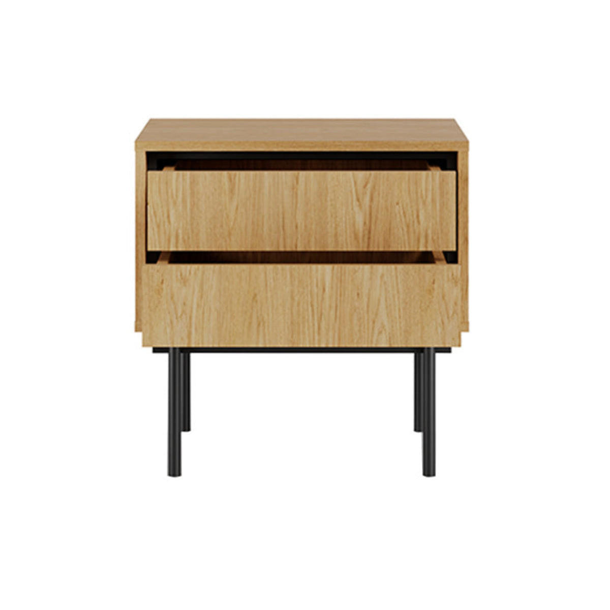 NOČNÝ STOLÍK Vidia Drevo - hnedá, kompozitné drevo (53.2/53.8/38cm) - Petits-meubles