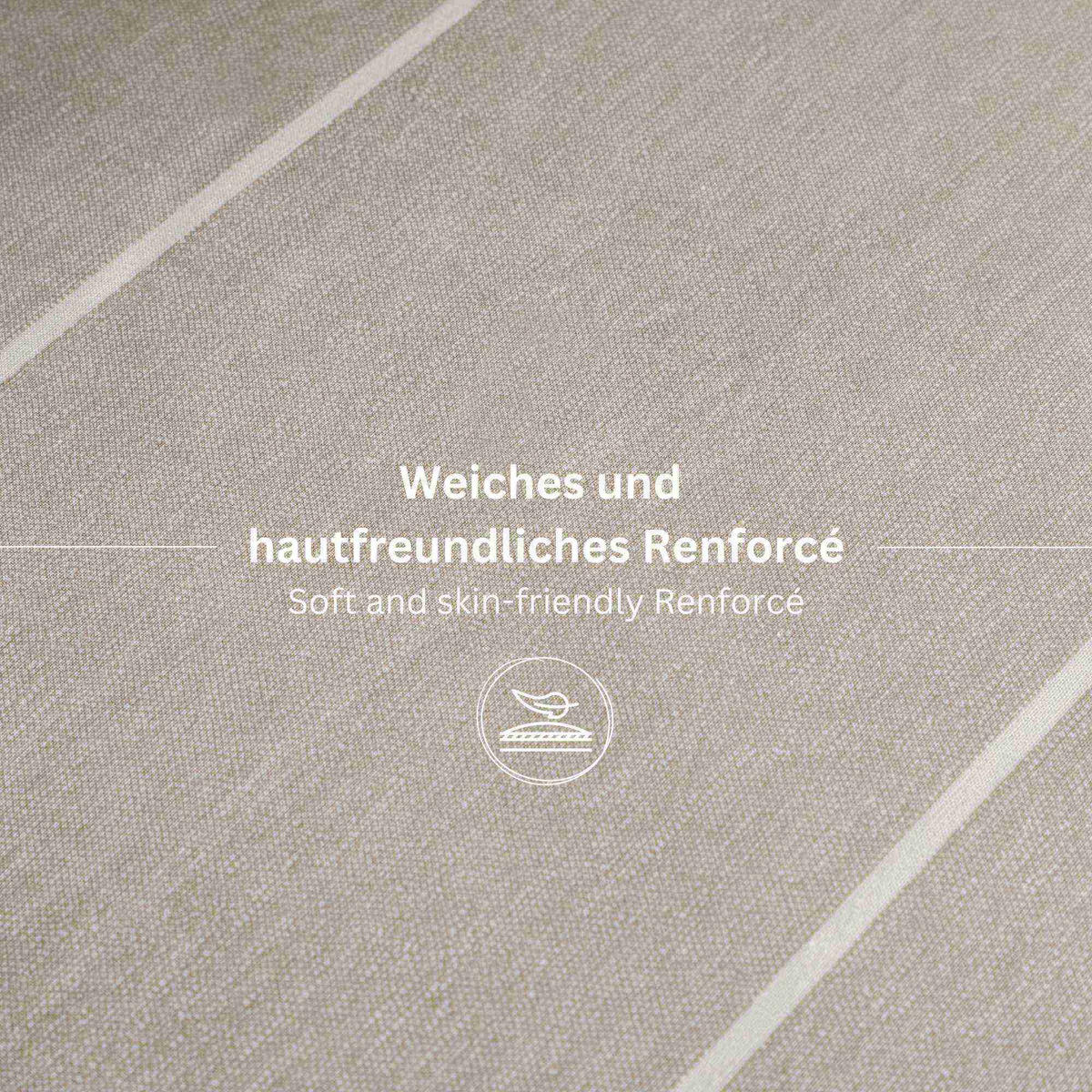 RENFORCE BETTWÄSCHE HARPLINES 2er Set - Grau, Textil (140/200cm) - Esprit