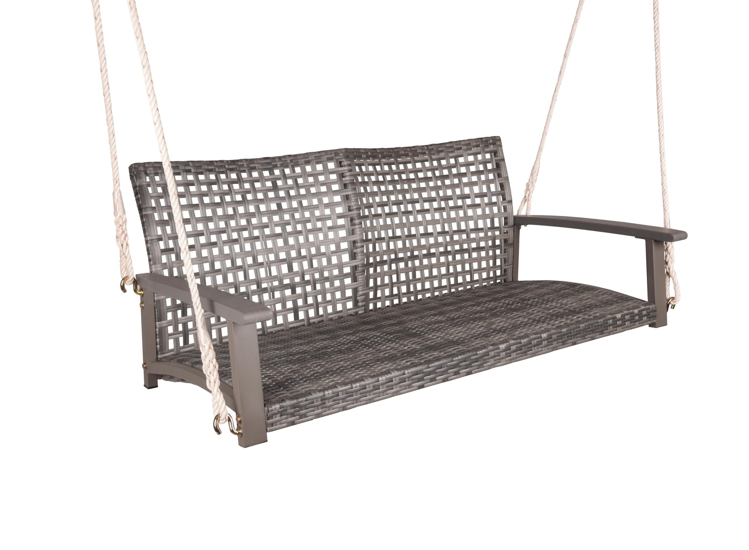 GARTEN-HÄNGEBANK Kiel grau Grau Hängebank - Grau, Holz (64/53/131cm) - DELUKE