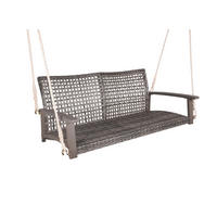 GARTEN-HÄNGEBANK Kiel grau Grau Hängebank - Grau, Holz (64/53/131cm) - DELUKE