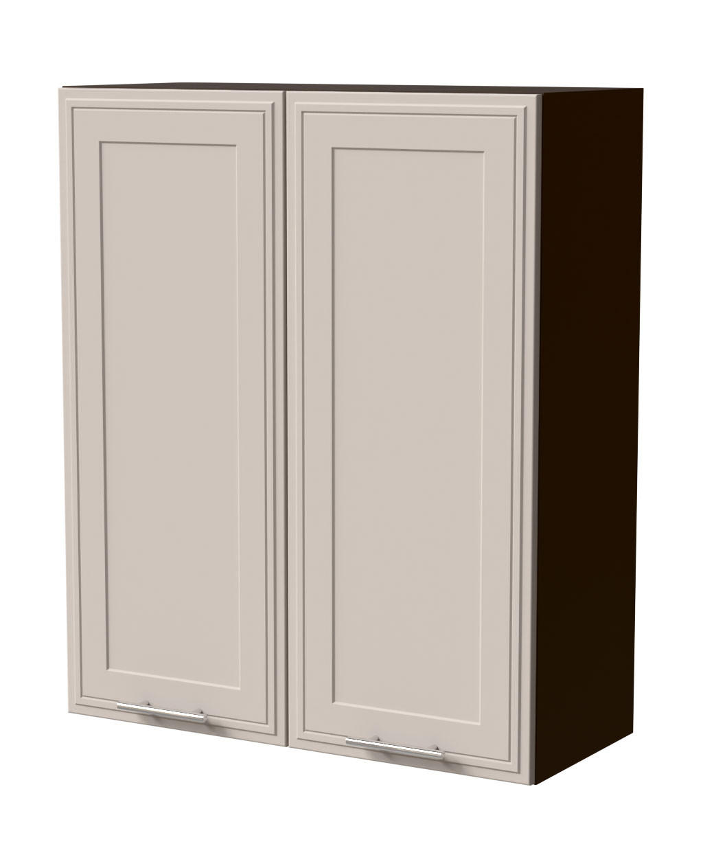 HÄNGESCHRANK Salo W4/80 Lava / Kaschmir Matt 80 / 32,5 / 96cm - Kaschmir/Dunkelgrau, Holz/Holzwerkstoff (80/96/32.5cm) - Feldmann-Wohnen