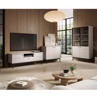 WOHNZIMMER-SET 3-TLG. Jantar-160 - Beige, Holzwerkstoff (361/185/39cm) - Lomado