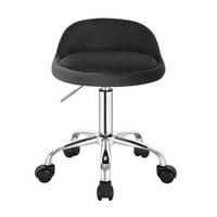 BÜROHOCKER höhenverstellbar drehbar Samt Dunkelgrau - Dunkelgrau, Metall (30/65.5/30cm) - Meubliv