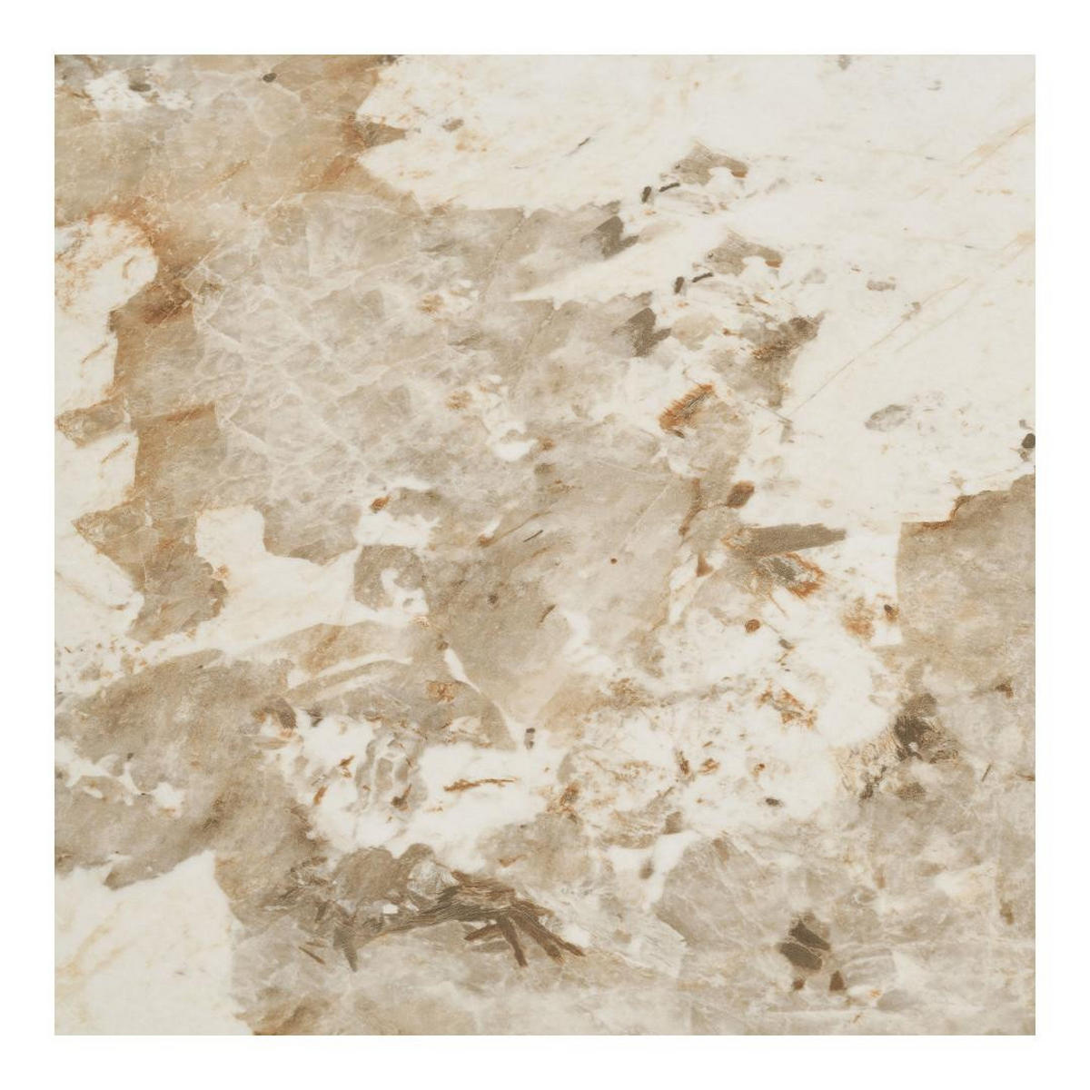 ESSTISCH Minamata 100 x 210 x 76 cm, Keramik-Tischplatte Weiß / Dunkelbraun - Weiß, Holzwerkstoff (210/100/76cm) - ebuy24