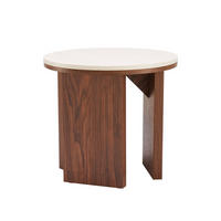 COUCHTISCH, dunkles Holz - Braun, Holz (50/50/45cm) - Oviala
