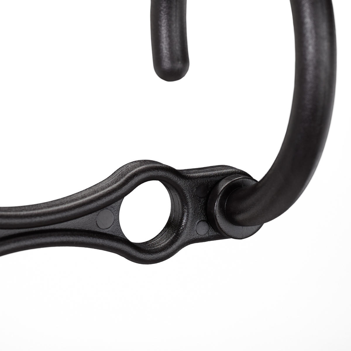 10XÚSPORNÉ vešiaky - čierna, plast (2cm) - Relaxdays