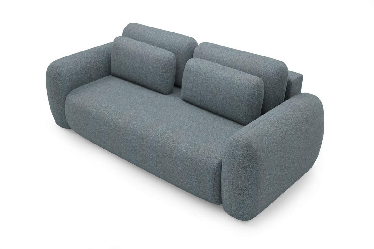SCHLAFSOFA Gaston - Anthrazit, Holzwerkstoff/Textil (266/95/110cm) - Fun Möbel