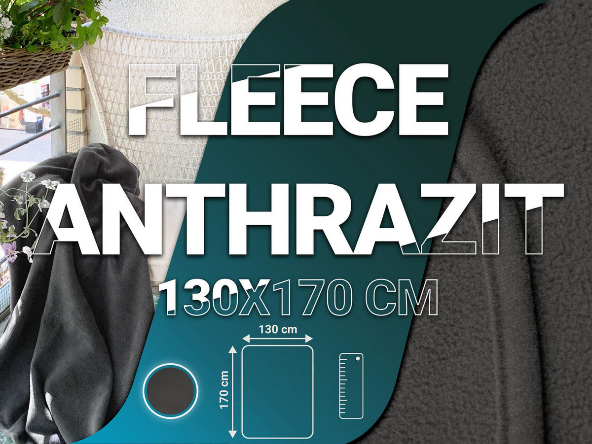 KUSCHELDECKE, 130x170 cm, 100% Polyester, Grau - Anthrazit, Textil (130/170cm) - Zollner