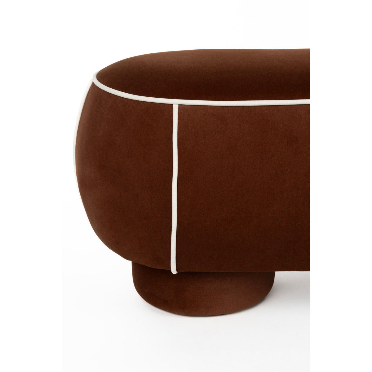 SITZBANK Marina Hocker L Rot - Rot, Kunststoff (121/47/44cm) - Housecraft Living