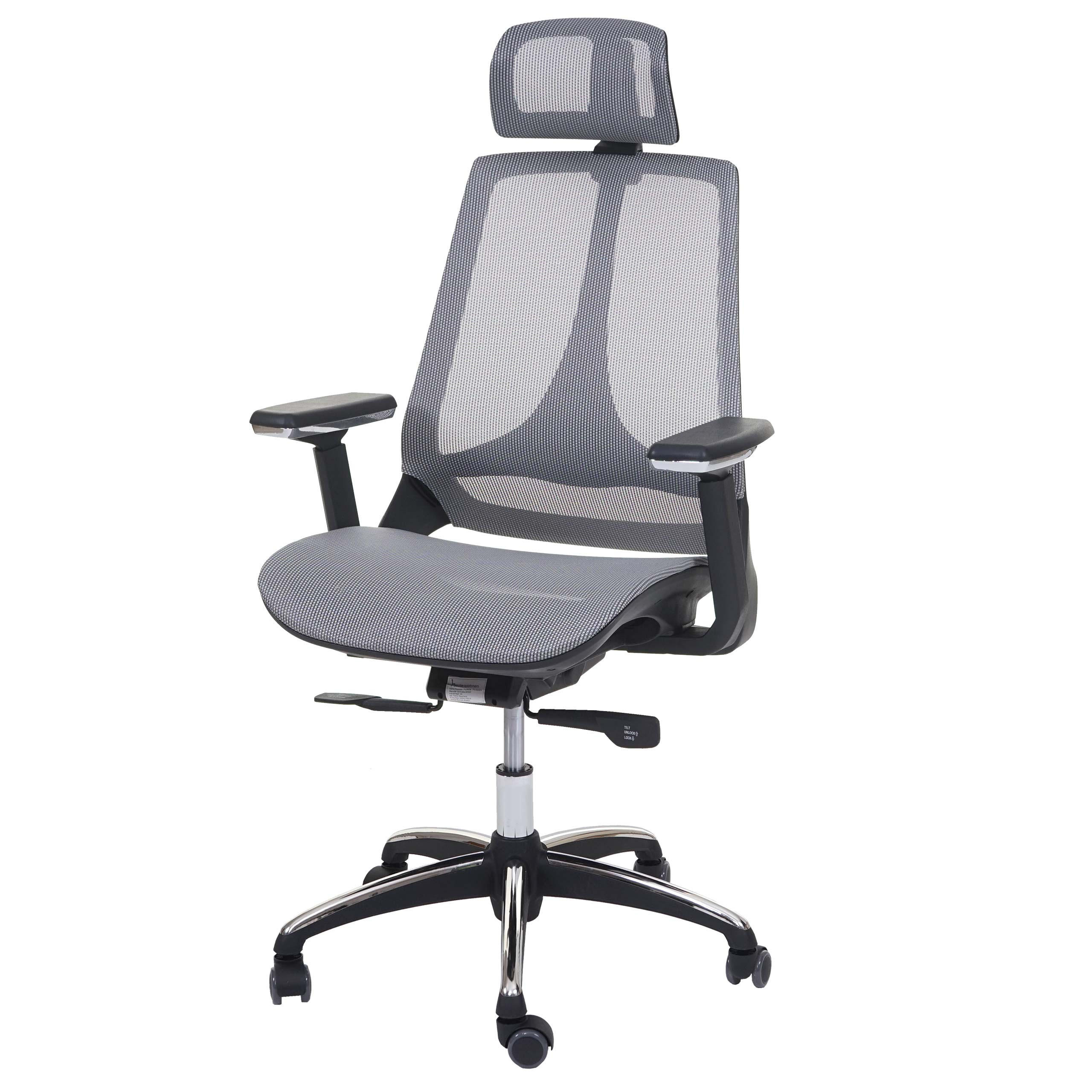 BÜROSTUHL Grau, Grau - Grau, Textil (65/120/60cm) - MCW