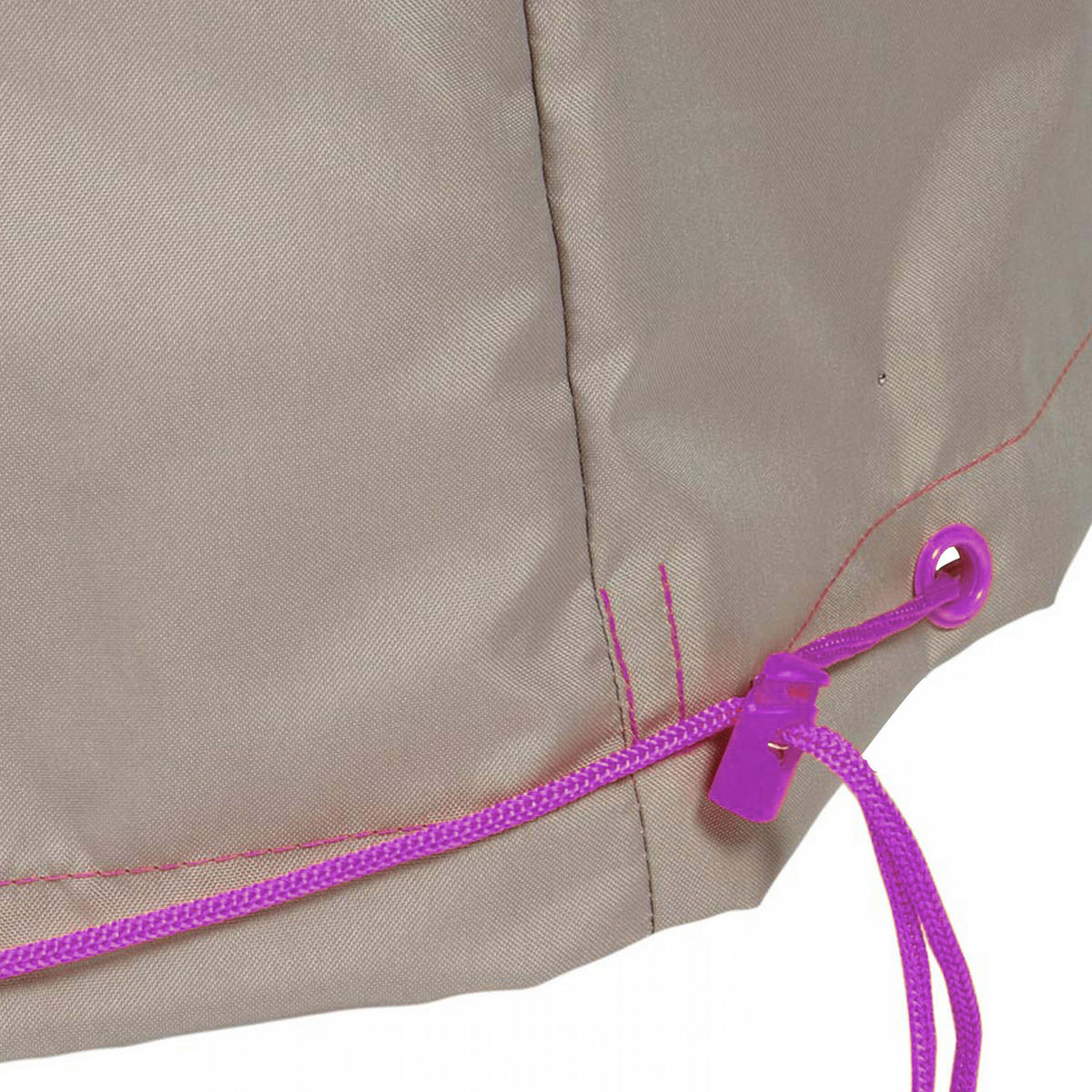 SCHUTZHÜLLE für Sonnenschirm 210 cm, Taupe - Taupe, Textil (57/210/57cm) - Oviala