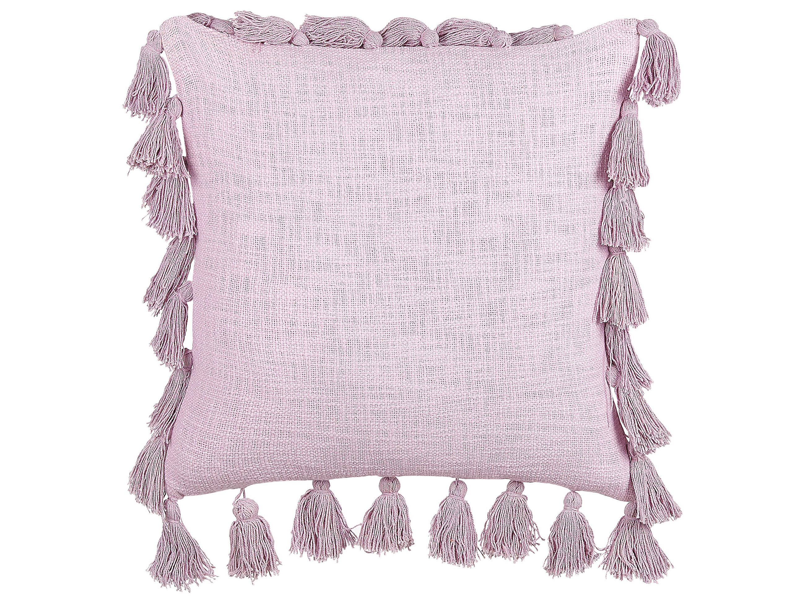 DEKOKISSEN Rosa 45/45 cm Lynchis - Pink, Naturmaterialien/Textil (45/45cm) - Beliani