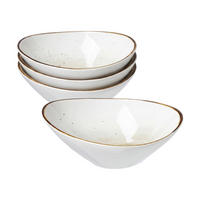 SERVIERSCHALEN Cosmo grau 18 x 15 cm 4er Set - Grau, Keramik (18/15/7cm) - Ritzenhoff Breker