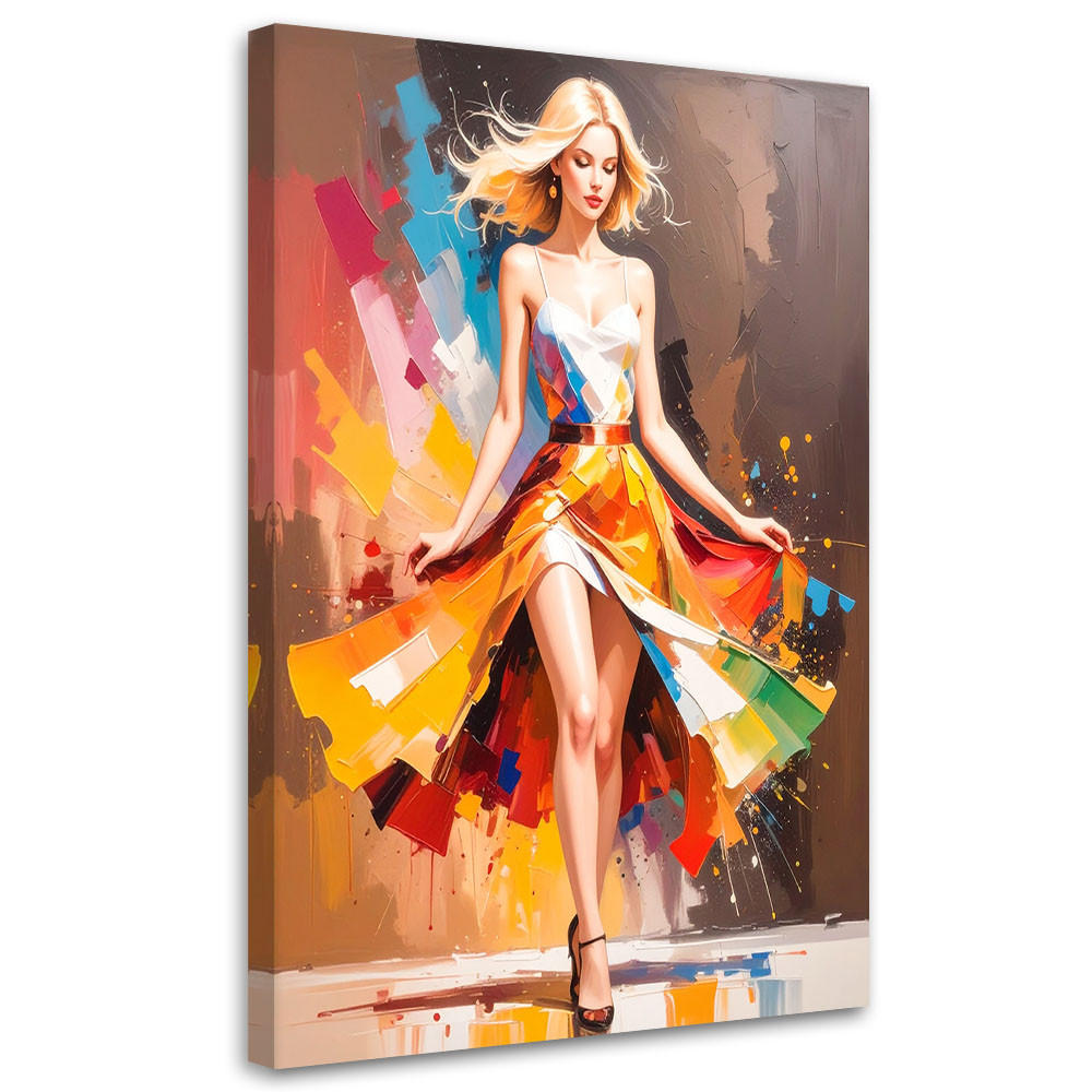 LEINWANDBILD Menschen & Charaktere 80x120cm - Multicolor, Textil (80/120cm) - Feeby