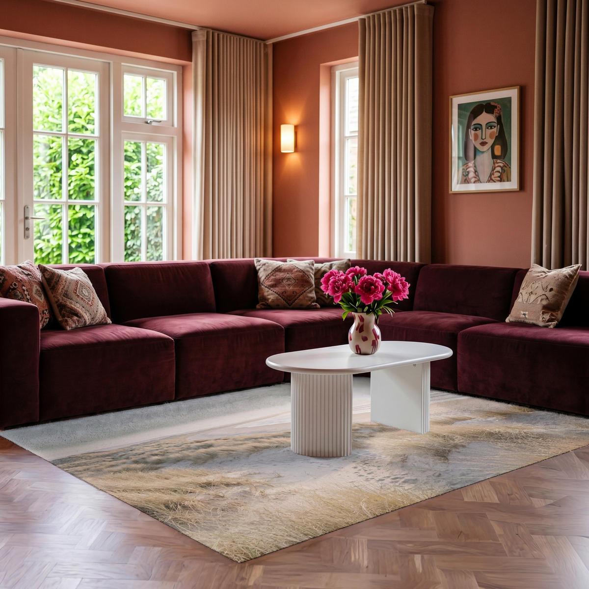 KOBERCE - Duny - Pláž - Béžová - 230x150 cm - piesková, textil/plast (230/0.4cm) - OnlyWow