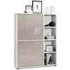 HIGHBOARD Cuba Türen in Sandgrau Hochglanz - Sandfarben, Holzwerkstoff (79/105.5/35.5cm) - Vladon