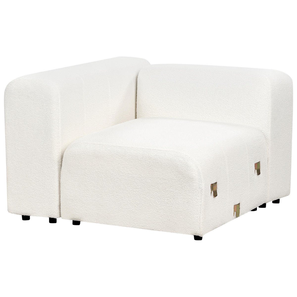 2-SITZER-SOFA Bouclé cremeweiß Falsterbo - Weiß, Textil (204/70/105cm) - Beliani