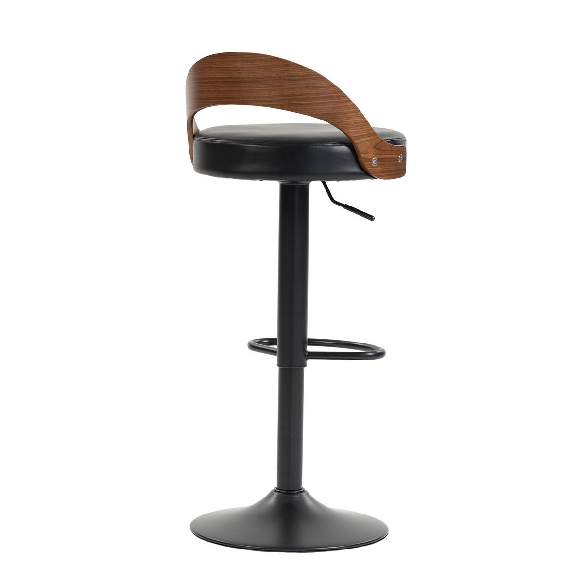 BARHOCKER DE-36283 2er-Set höhenverstellbar Schwarz - Schwarz, Metall (42/77/42.5cm) - ComfortXL