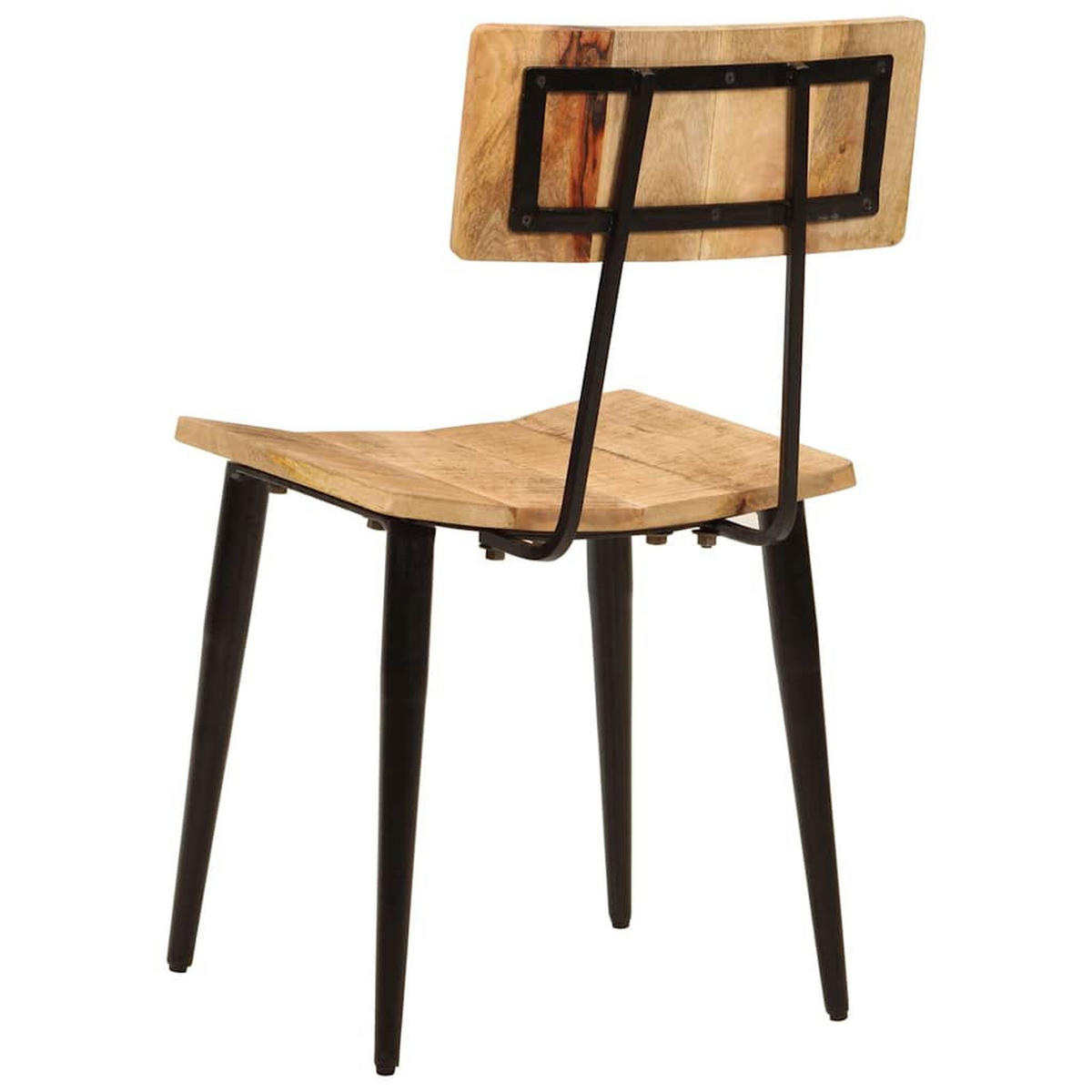 ESSZIMMERSTÜHLE 2Er Set 44/40/80 Cm Massivholz Mango - Braun, Holz (37/80/44cm) - vidaXL
