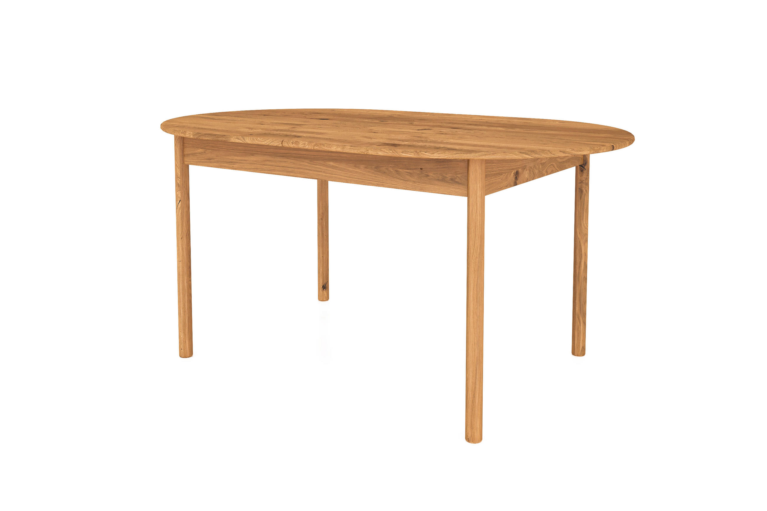 TISCH OVAL AUSZIEHBAR INA Wildeiche - Wildeiche, Holz (180/80/77cm) - byoak