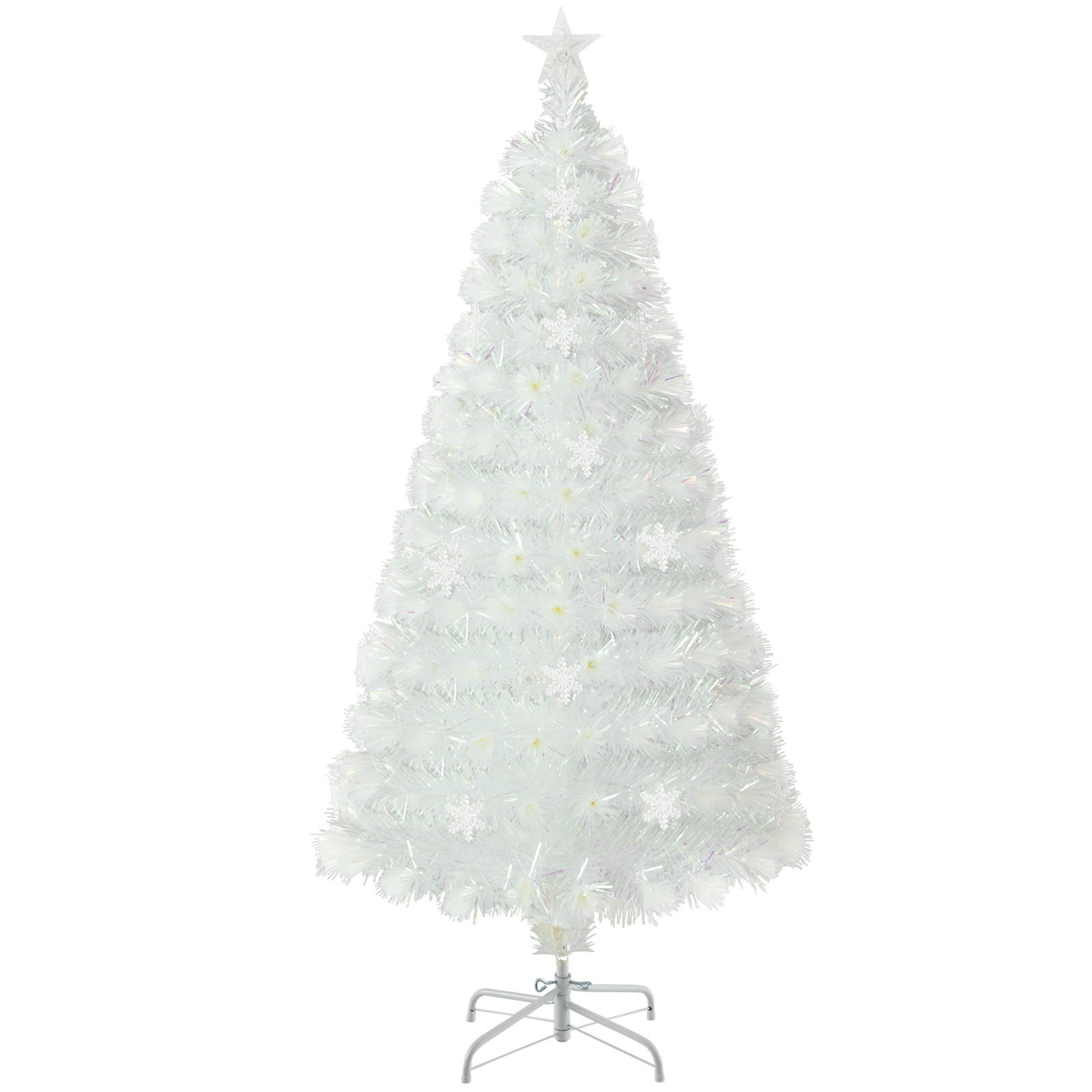 TANNENBAUM Weiß - Weiß, Kunststoff (120cm) - COSTWAY
