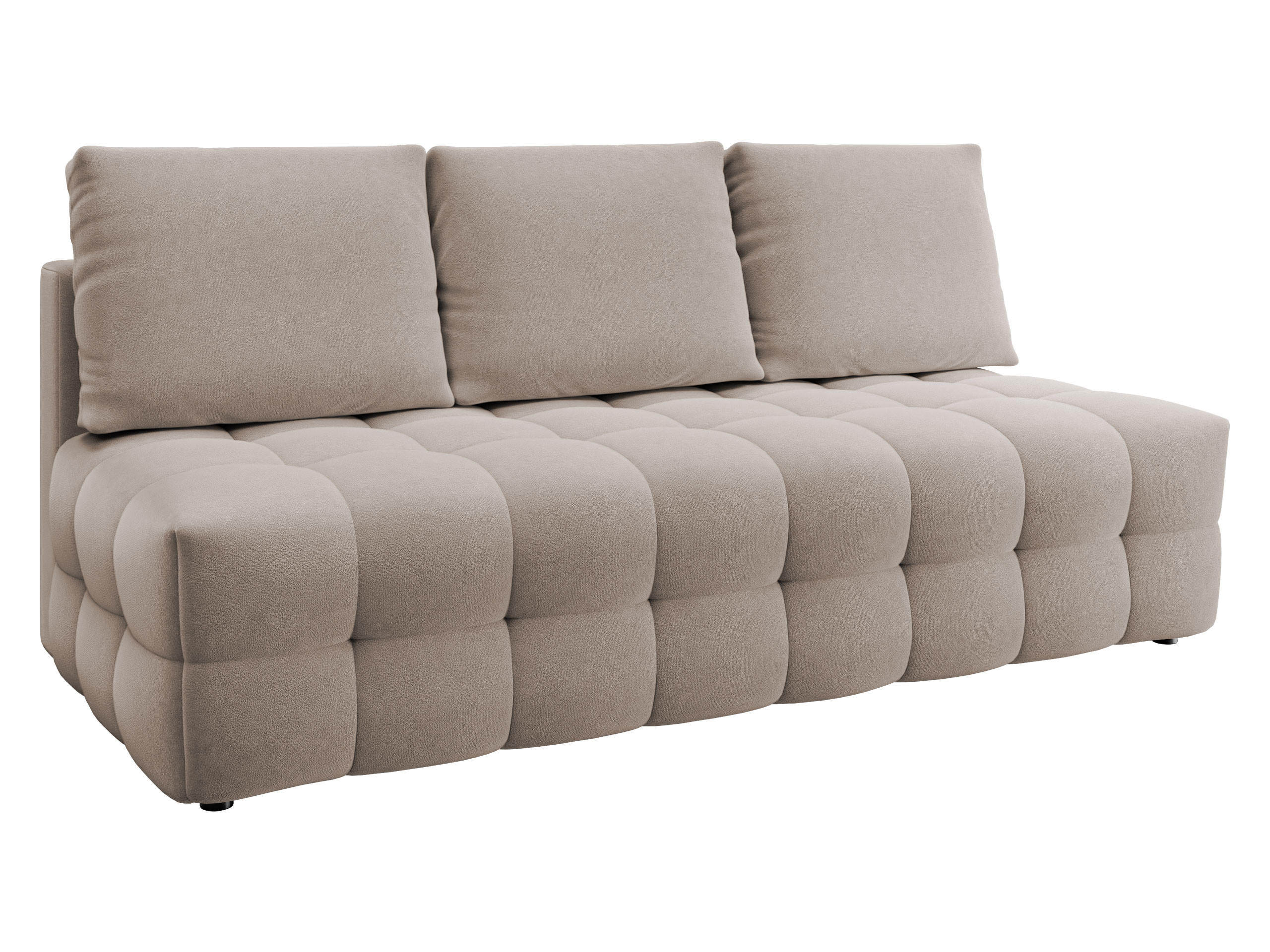 SCHLAFSOFA Sempre - Beige, Holz/Kunststoff (208/97/100cm) - MIRJAN24