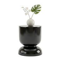 STRANSKA miza - črna, kovina (36/36/46cm) - Relaxdays