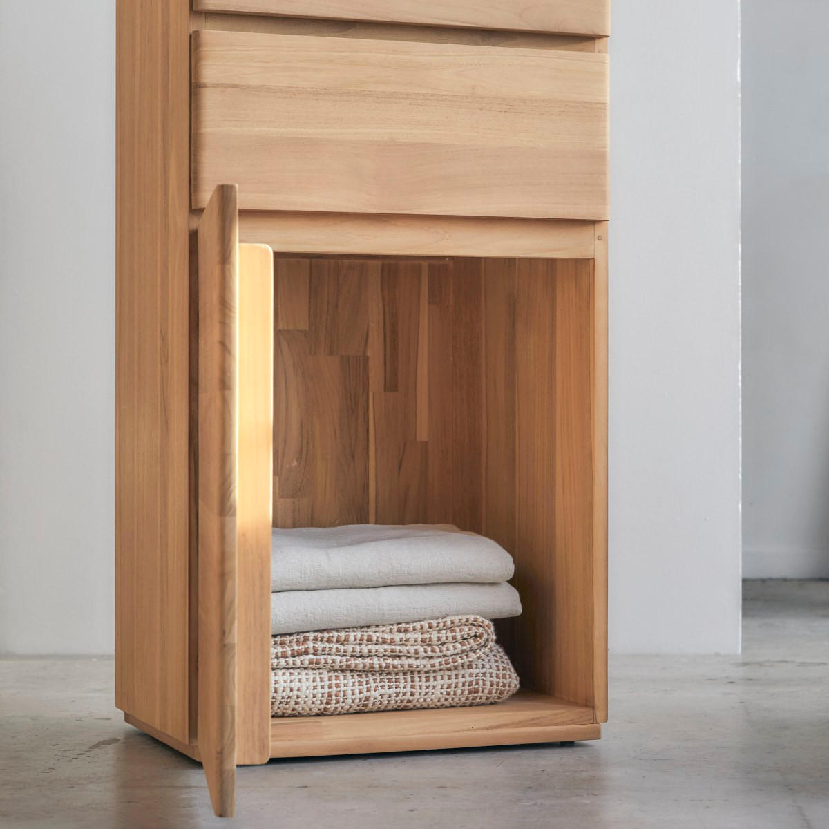 KOMMODE Nino Natur aus Teak - Naturfarben, Holz (50/120/40cm) - Tikamoon