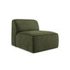 SOFAELEMENT Chenille Stoff Grün - Schwarz/Olivgrün, Holzwerkstoff/Kunststoff (80/70/102cm) - Makamii