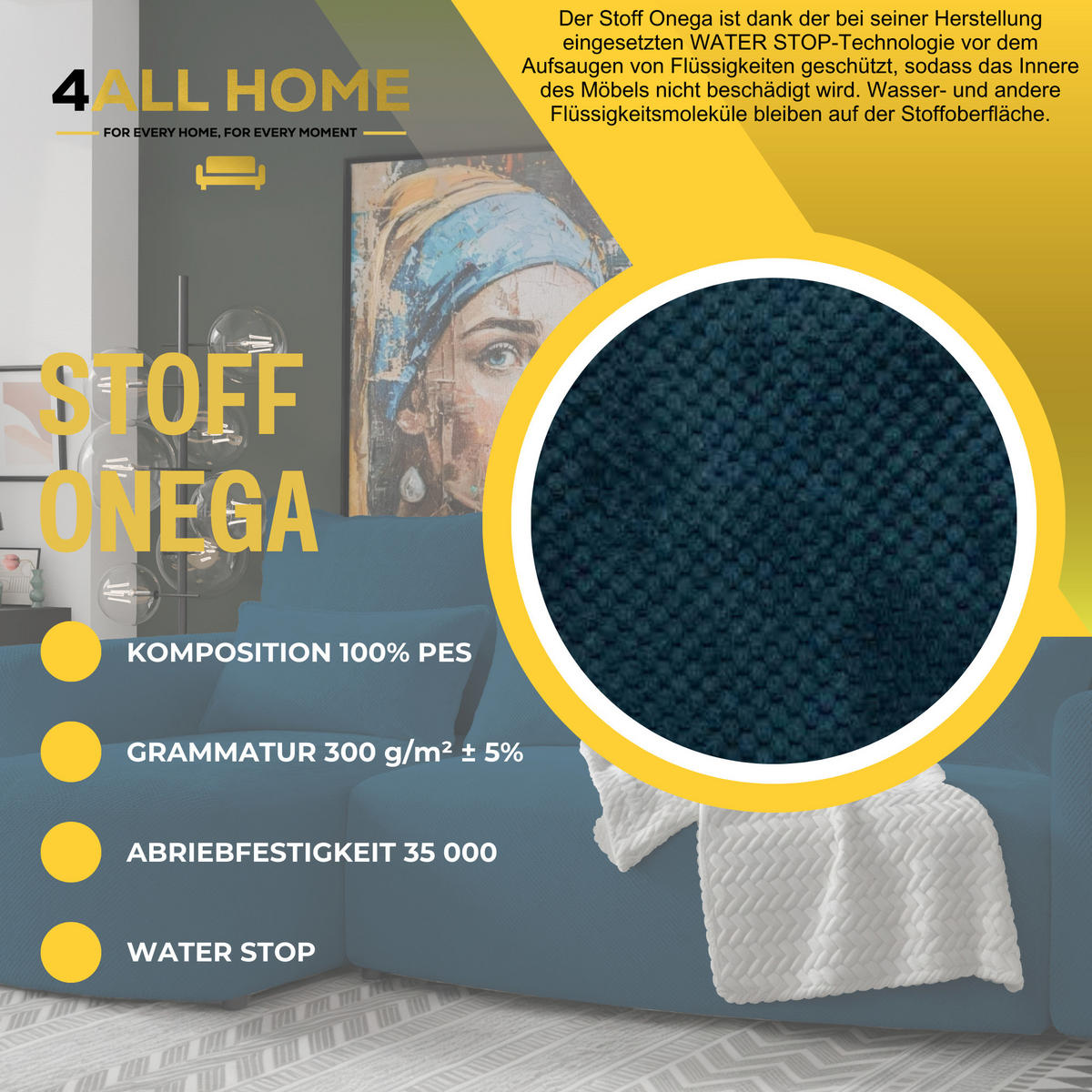 ECKSOFA Travis mit Bettkasten und Schlaffunktion, L-Form, Cord, Universal - Dunkelblau, Holzwerkstoff (248/148cm) - 4ALL HOME