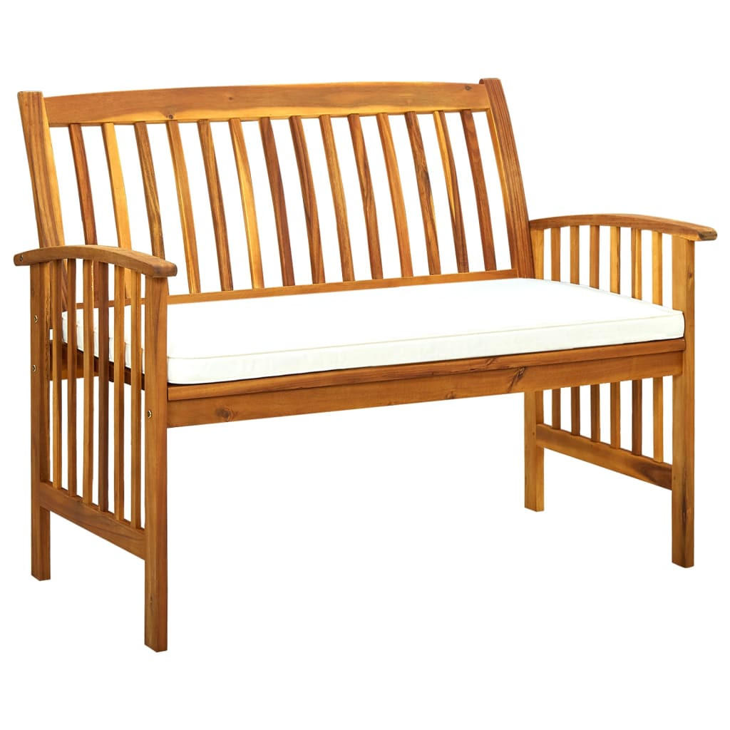 furnicato Gartenbank Weiß 119x90x64 cm