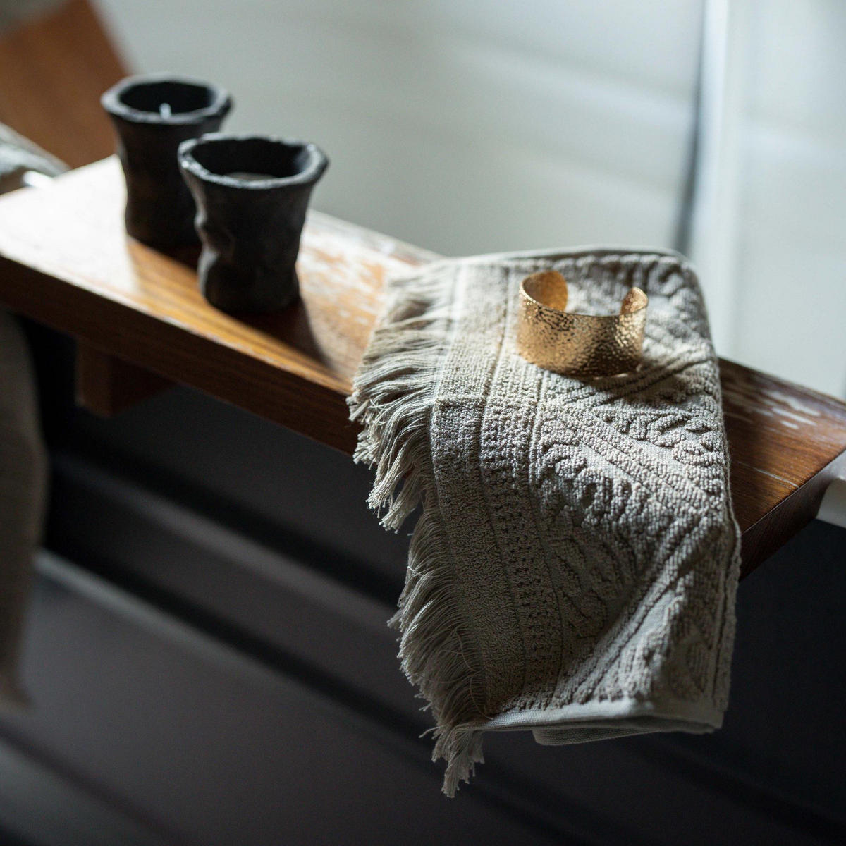 BADETUCH Zoé nussbraun 100 x 180 cm - Braun, Textil (100/180cm) - Vivaraise