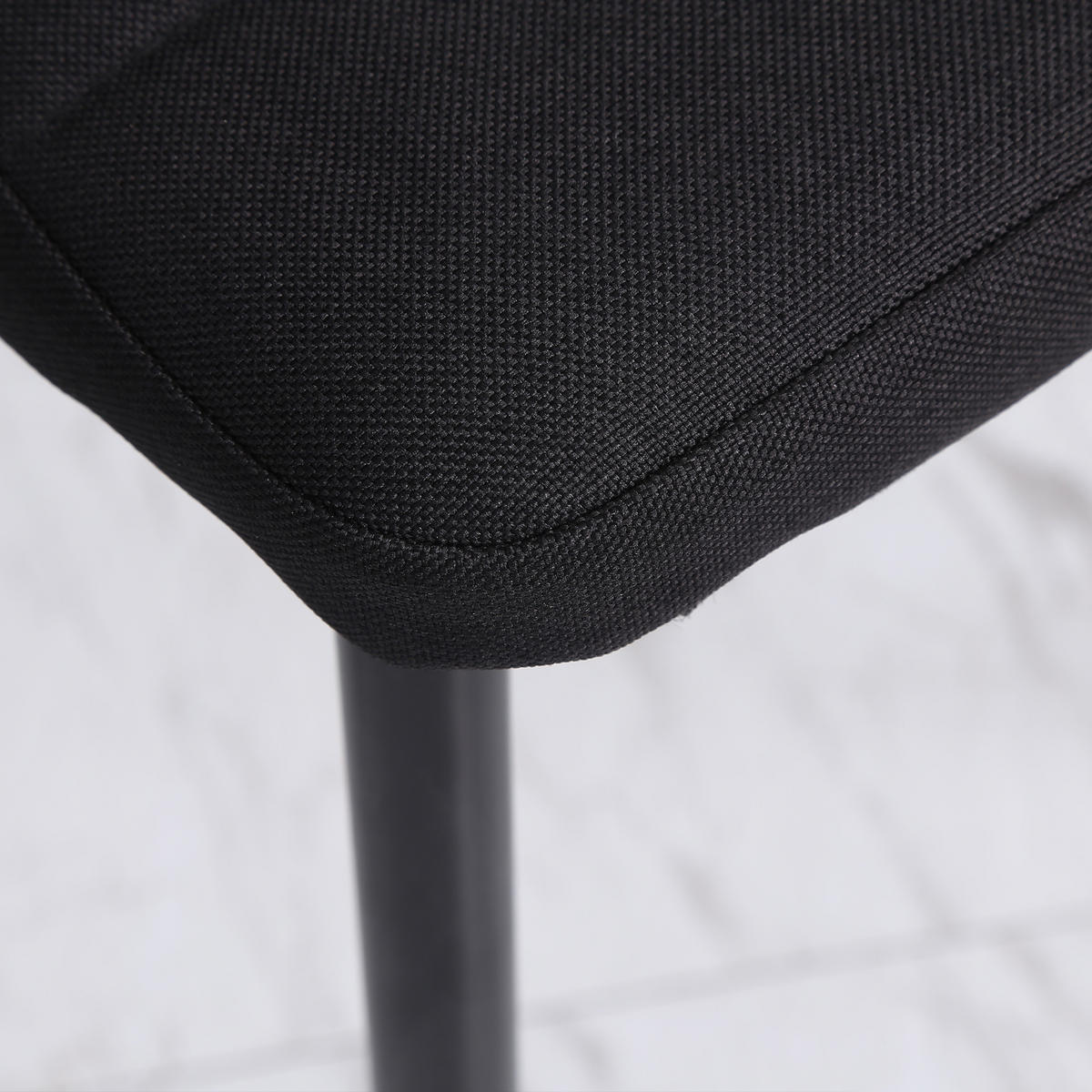 ESSZIMMERSTÜHLE 4er-Set DE-13286 hohe Rückenlehne Schwarz - Schwarz, Metall (41/97/50cm) - ComfortXL
