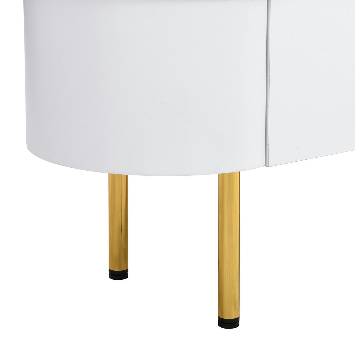 LOWBOARD 108/50/40 cm, 174/35/41 cm Weiß aus MDF mit Schubladen - Weiß, Holzwerkstoff (50/40/108cm) - OKMYHOME