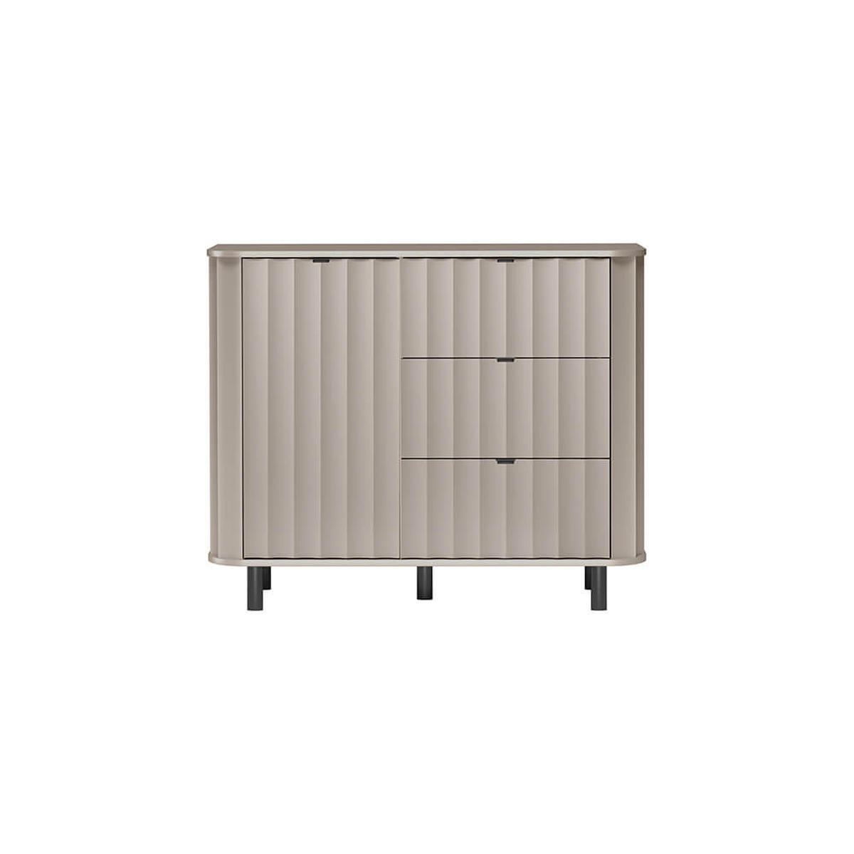 KOMMODE NOVADO-3 Greige - Greige, Holzwerkstoff (111/91/40.5cm)