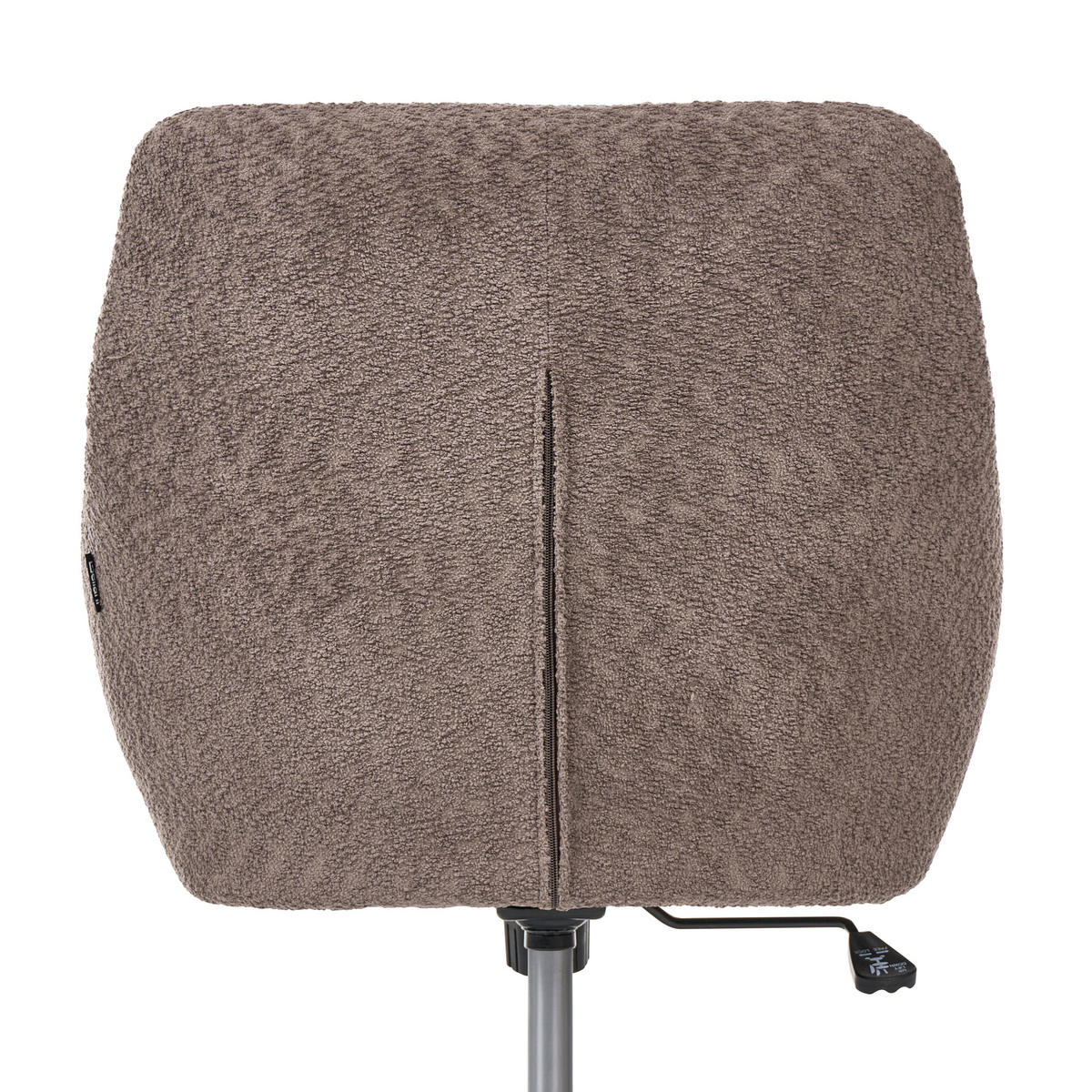 SCHREIBTISCHSTUHL Bouclé Dunkelbraun Palmdale - Dunkelbraun, Textil (58/87/61cm) - Beliani