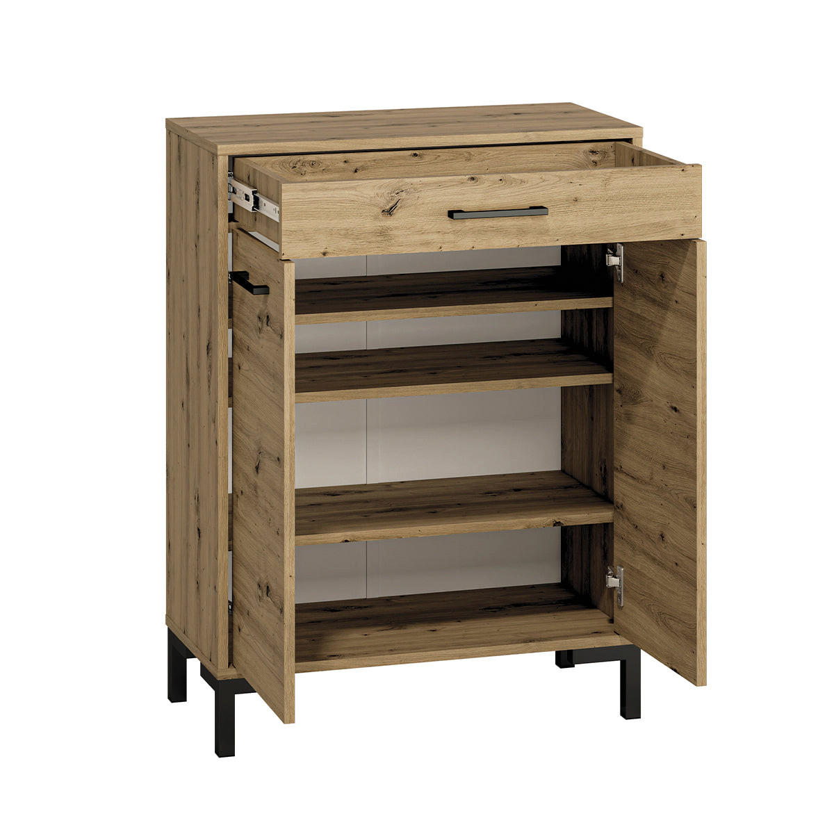 BOTNÍK Liora Drevo - hnedá, kompozitné drevo (70/94/34cm) - Petits-meubles
