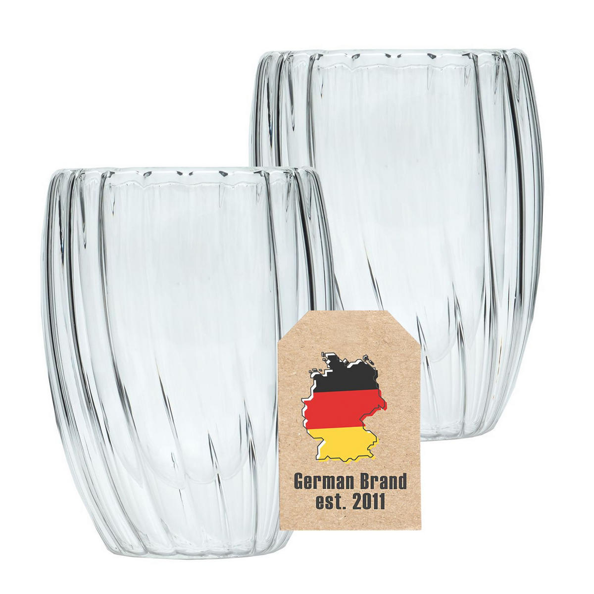 THERMO TEE GLAS 210ml (2-tlg) - Transparent, Glas - Intirilife