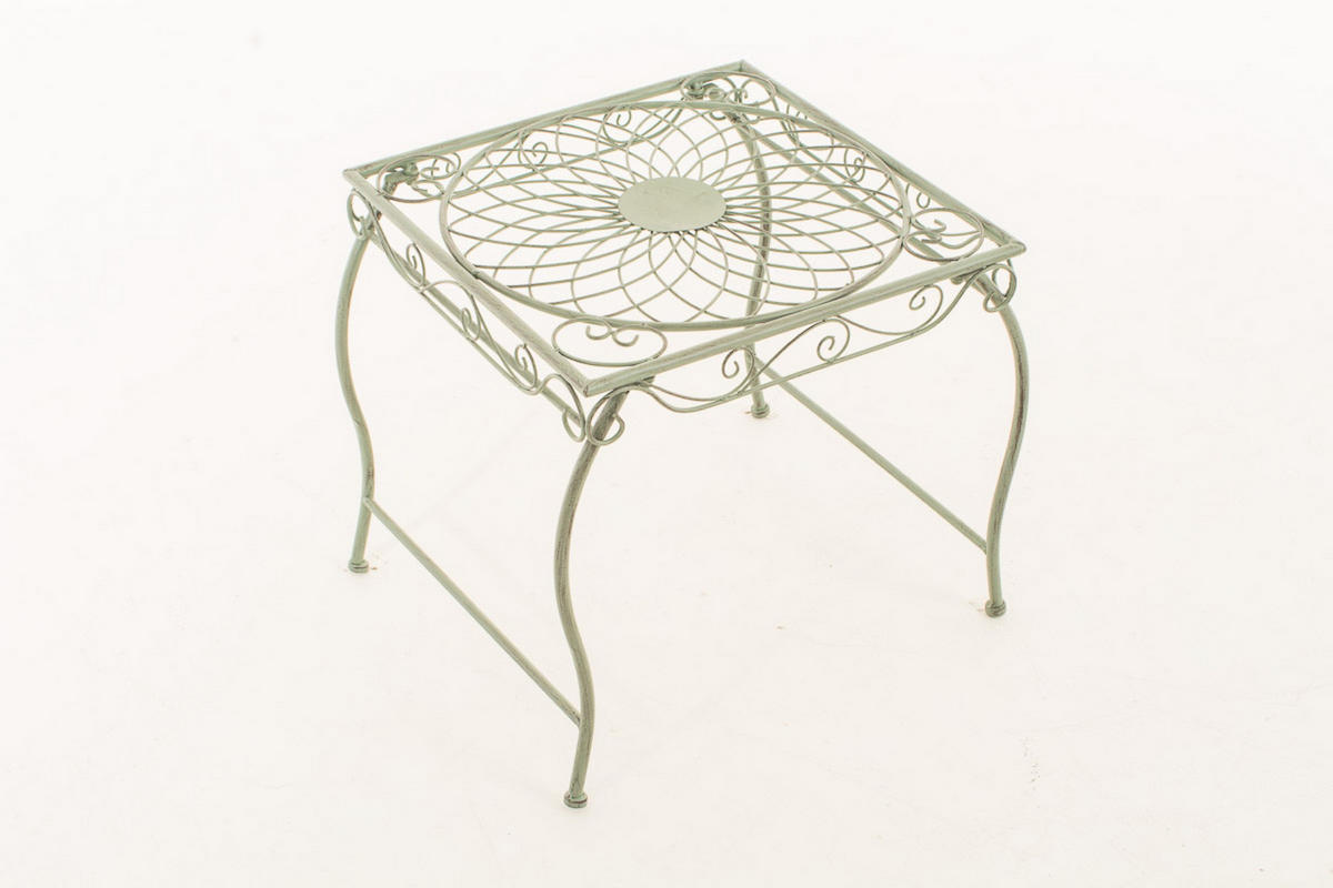 GARTENTISCH Carina antik-grün - Grün, Metall (46/49/45cm) - TPFGarden