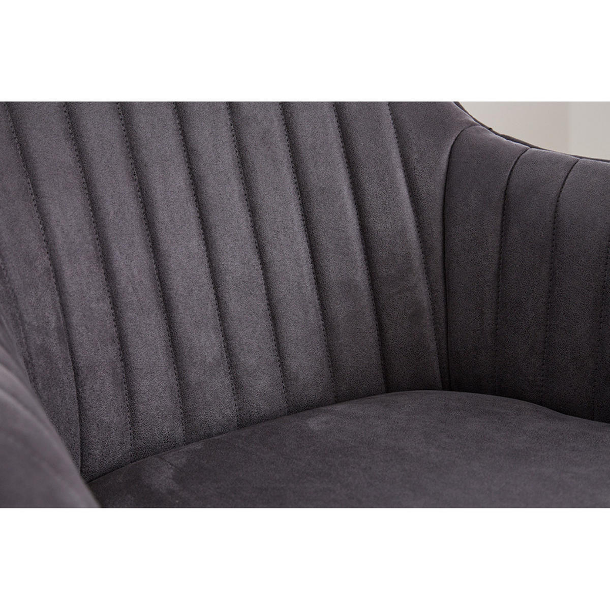 ARMLEHNSTUHL LIVORNO Microfaser Grau - Grau, Textil (62/84/62cm) - riess-ambiente