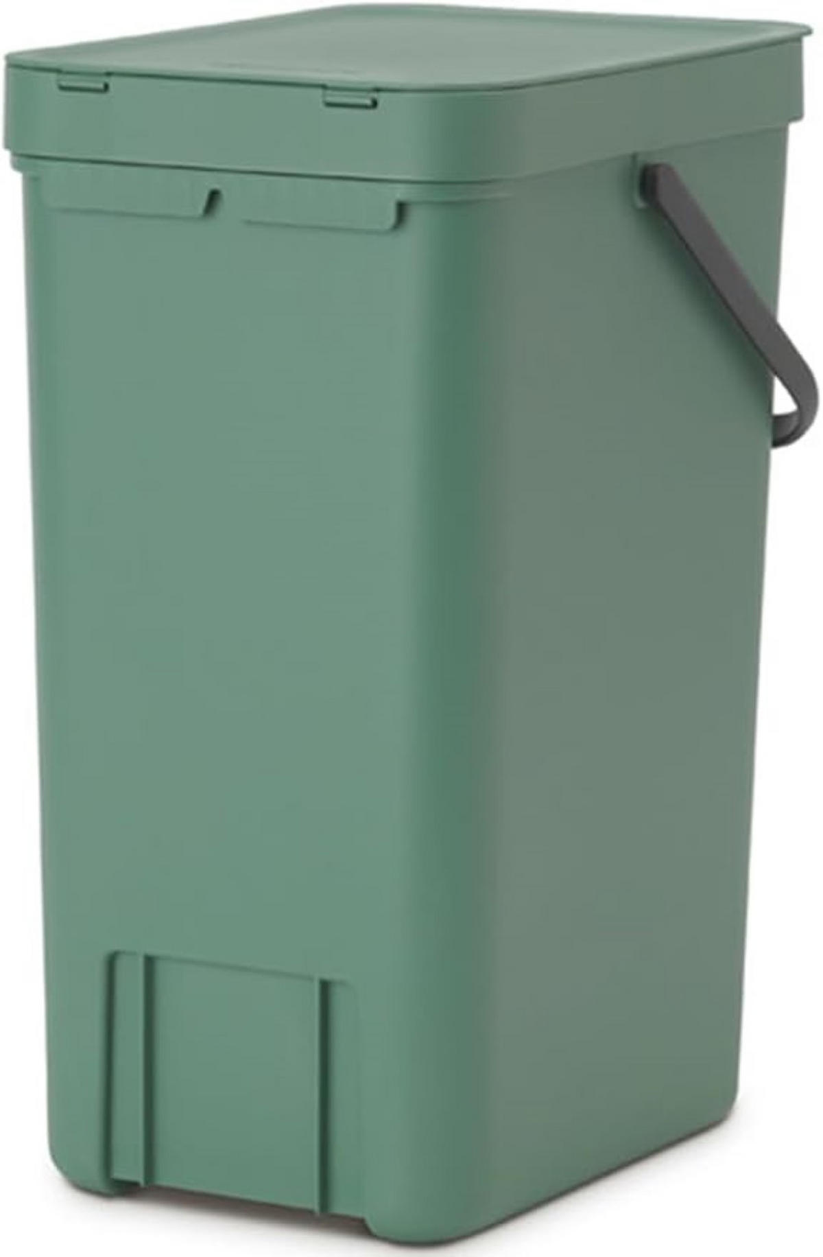 MÜLLEIMER Mit Stay Open Deckel 16 Liter 40 x 27,9 x 22 cm Kunststoff Dunkelgrün - Grün, Kunststoff (27.9/40/22cm) - PROREGAL