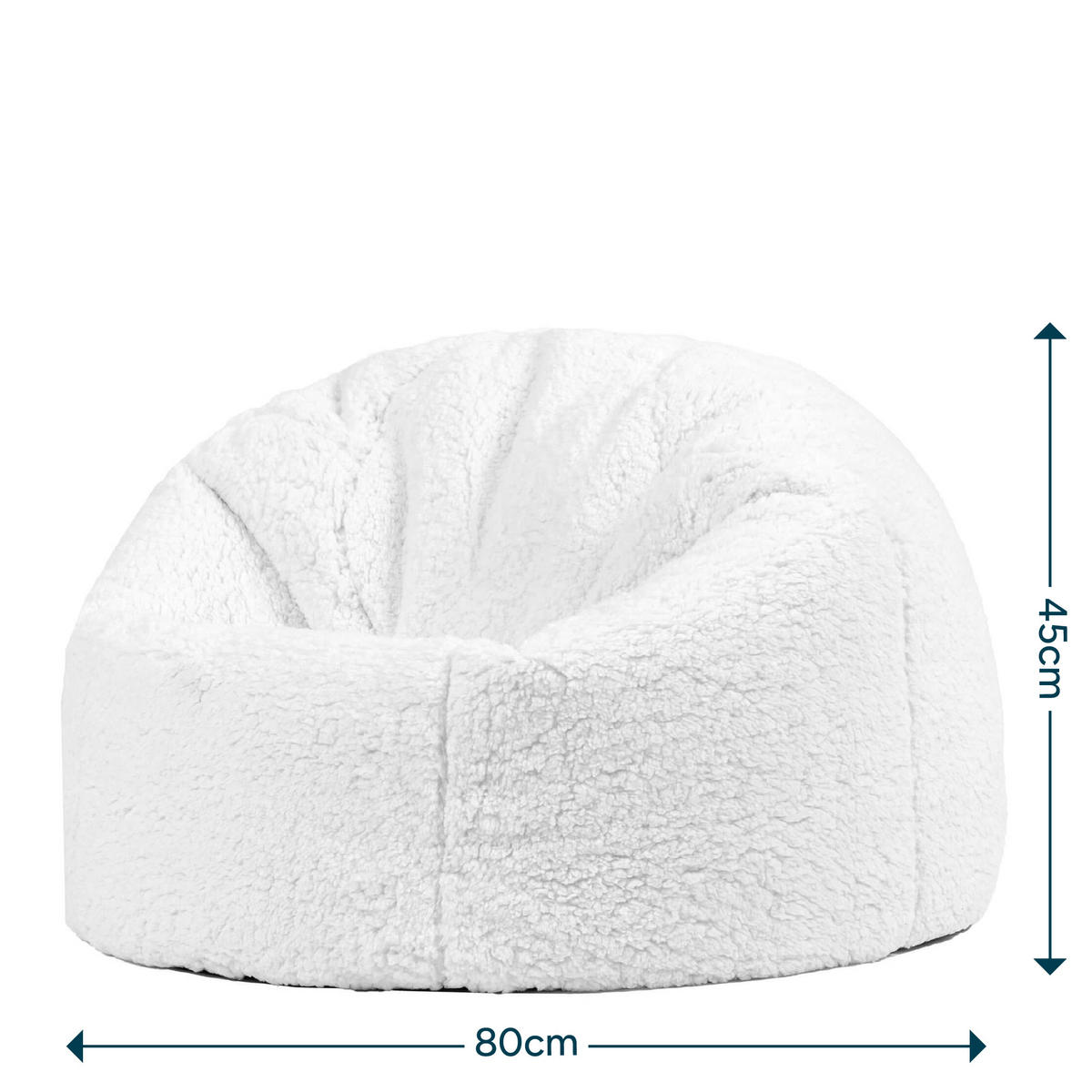KINDERSITZSACK Kingston Fleece - Beige, Textil (80/45/80cm) - icon