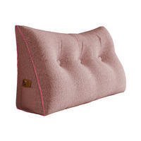 RÜCKENKISSEN Plüsch Rosa 100 cm - Altrosa, Textil (50/100cm) - Vercart