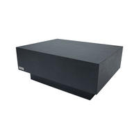 COUCHTISCH TEVERE aus GF-Beton Rechteck, Wetterbeständig, 86x86x36 cm - Dunkelgrau, Naturmaterialien (86/86/36cm) - Elementi